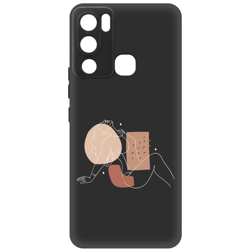 

Чехол-накладка Krutoff Soft Case Чувственность для INFINIX Hot 12i черный