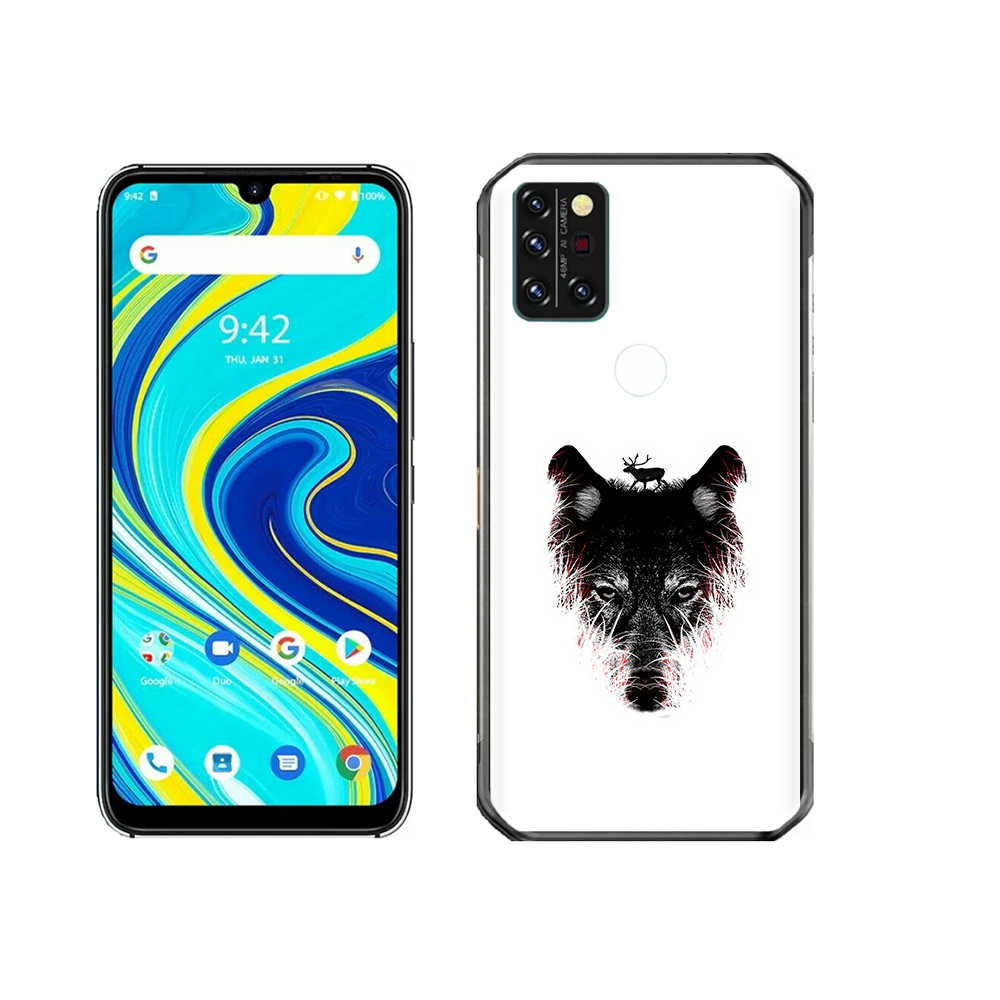 

Чехол MyPads Tocco для Umidigi A7 Pro волк в траве, Прозрачный, Tocco