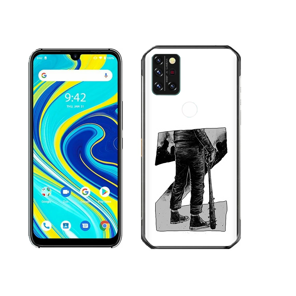 

Чехол MyPads Tocco для Umidigi A7 Pro воин черно белый, Tocco