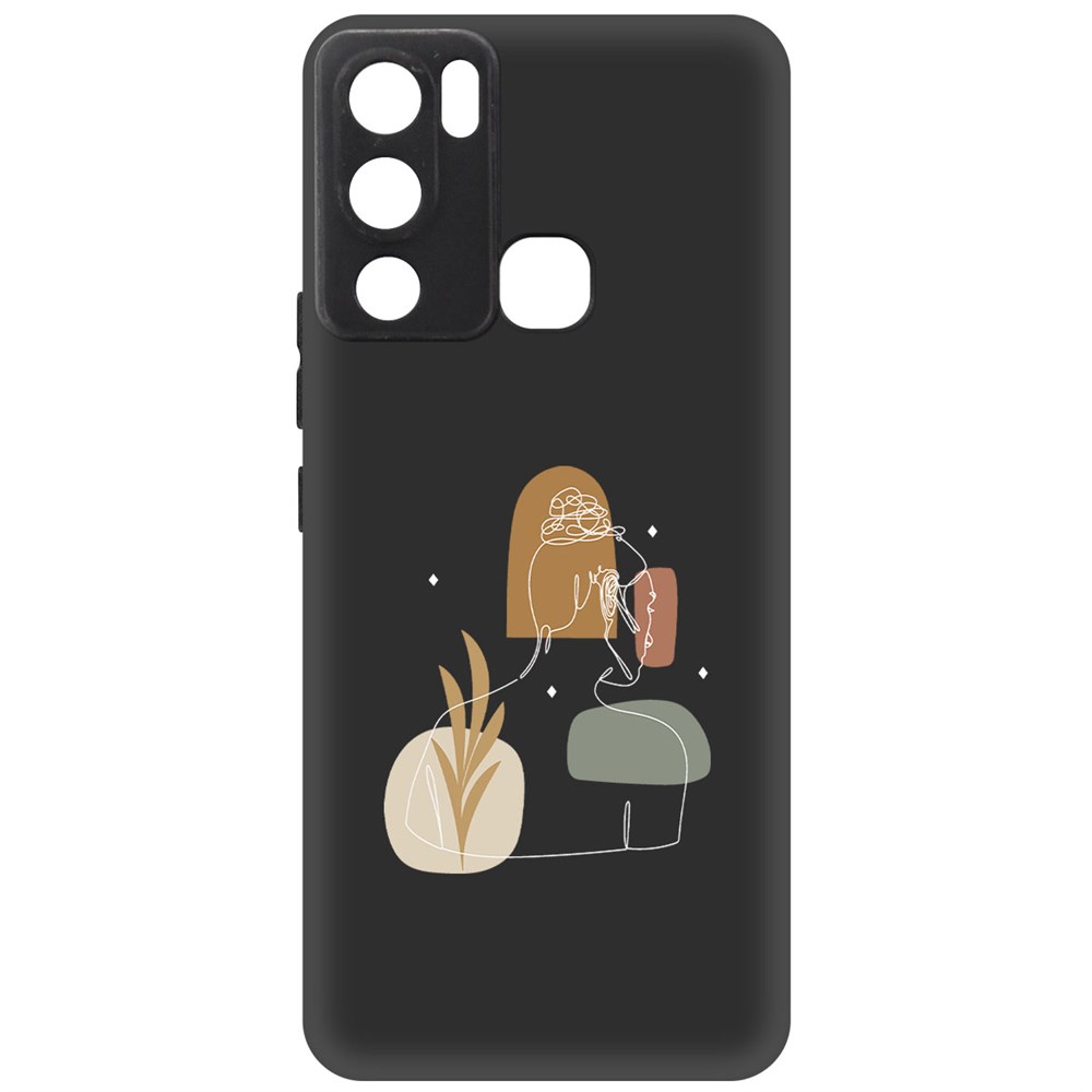 

Чехол-накладка Krutoff Soft Case Таинственность для INFINIX Hot 12i черный