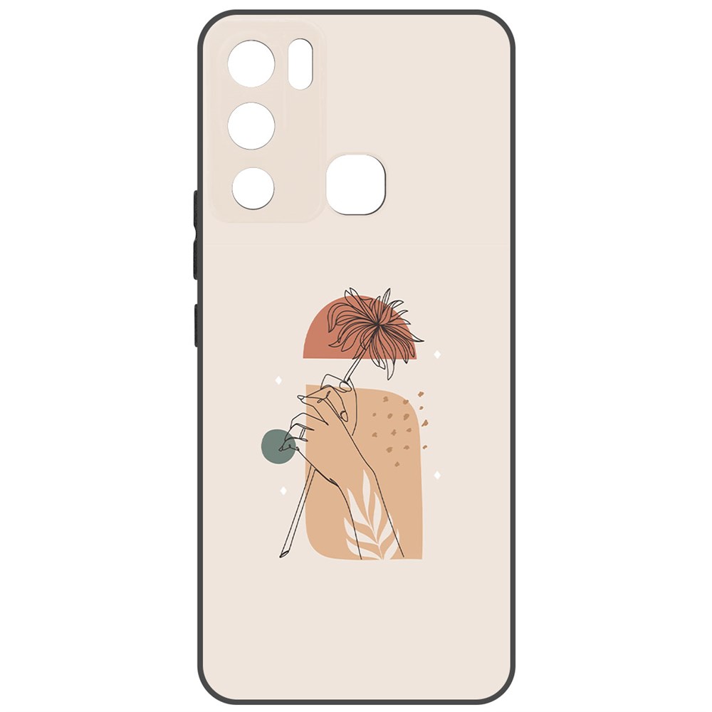 

Чехол-накладка Krutoff Soft Case Романтика для INFINIX Hot 12i черный