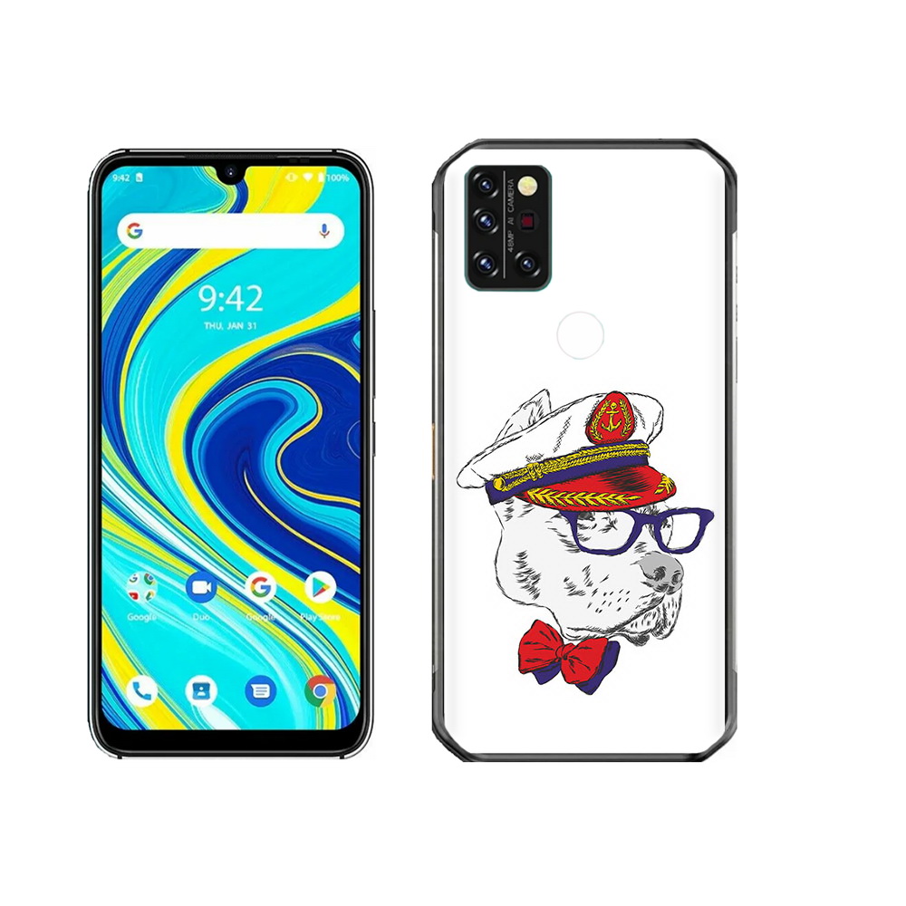 

Чехол MyPads Tocco для Umidigi A7 Pro бульдог, Прозрачный, Tocco