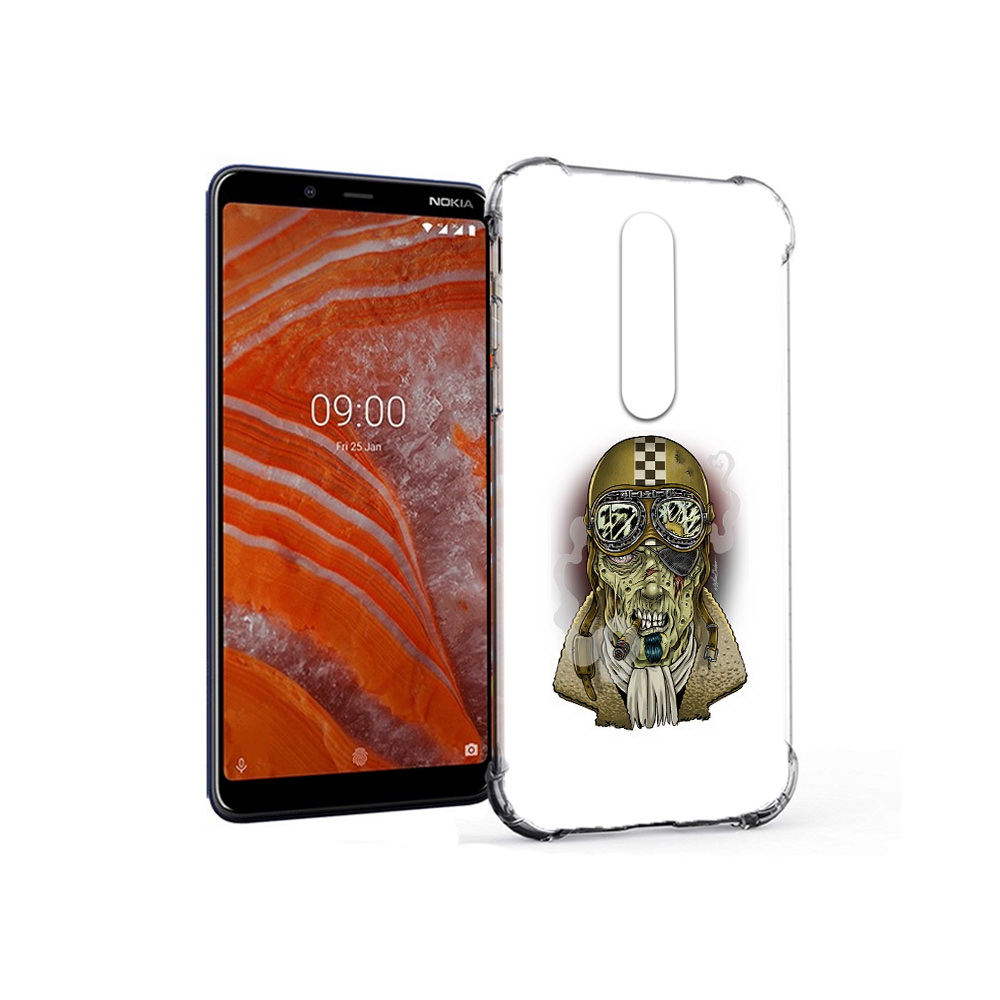 

Чехол MyPads Tocco для Nokia 3.1 Plus военный зомби (PT121397.96.264), Прозрачный, Tocco