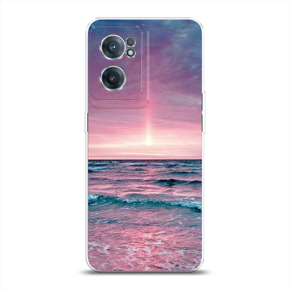 

Чехол на OnePlus Nord CE 2 5G "Восход 3", Розовый;голубой, 152650-2