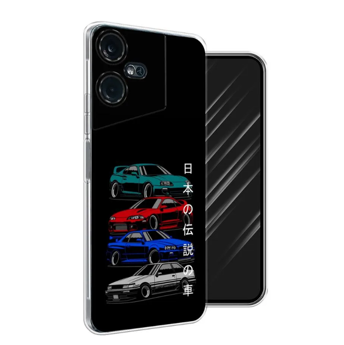 

Чехол Awog на Tecno Pova Neo "JDM Legend cars", Разноцветный, 302150-5
