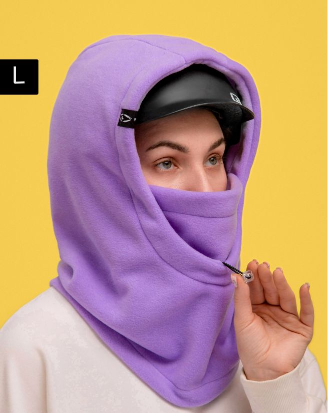 

Балаклава горнолыжная на шлем из флиса Poncho id цвет сиреневый, размер L, 1
