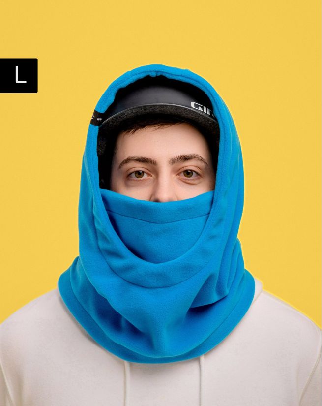 

Балаклава горнолыжная на шлем из флиса Poncho id цвет голубой, размер L, 1