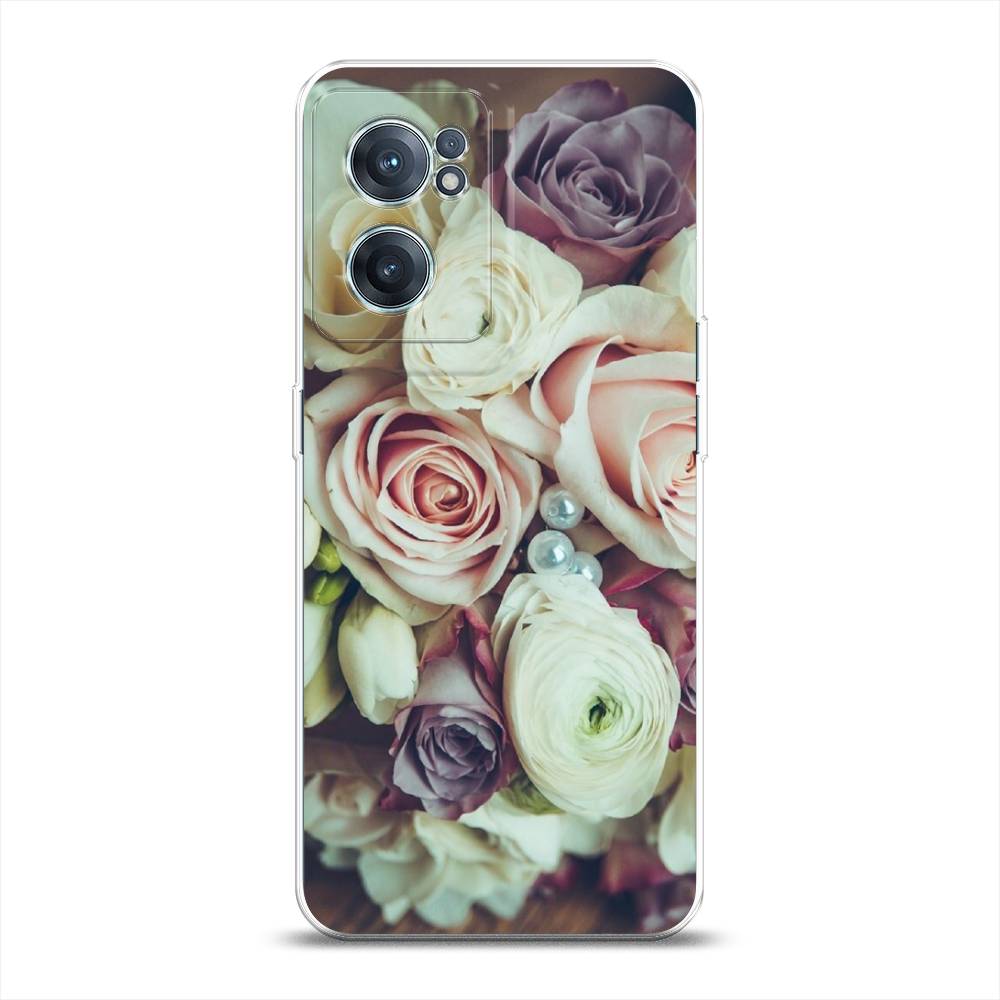 

Чехол на OnePlus Nord CE 2 5G "Свадебный букет", Белый;фиолетовый, 152650-2