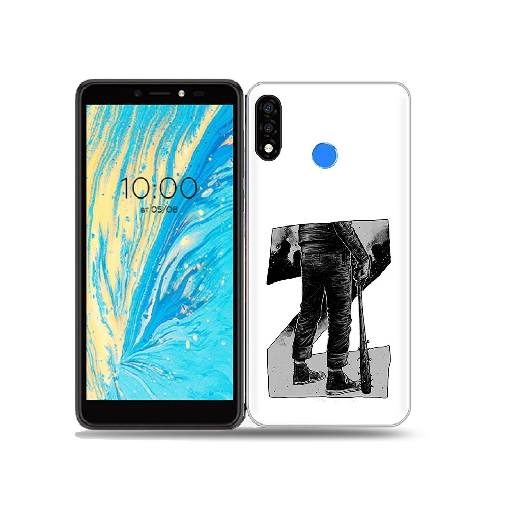 

Чехол MyPads Tocco для BQ BQ 5740G Spring воин черно белый, Tocco