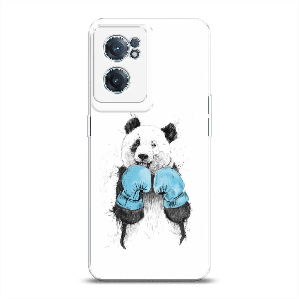 

Чехол на OnePlus Nord CE 2 5G "Панда боксер", Голубой;белый;серый, 152650-1
