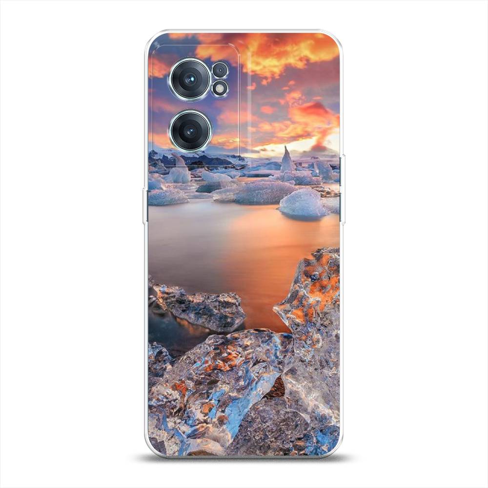 

Чехол на OnePlus Nord CE 2 5G "Ледники", Синий;оранжевый, 152650-2