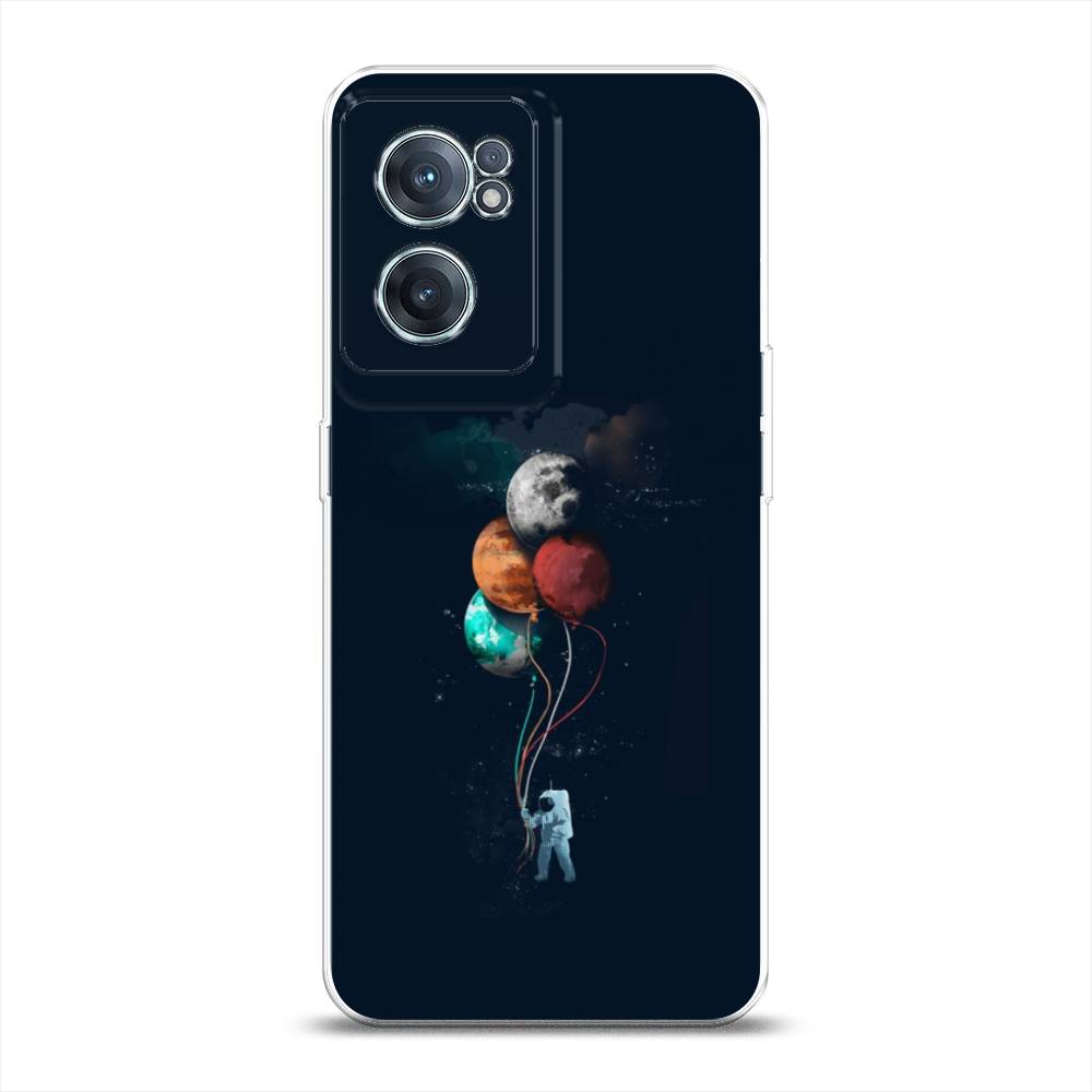 

Чехол на OnePlus Nord CE 2 5G "Космонавт с шариками", Разноцветный, 152650-4