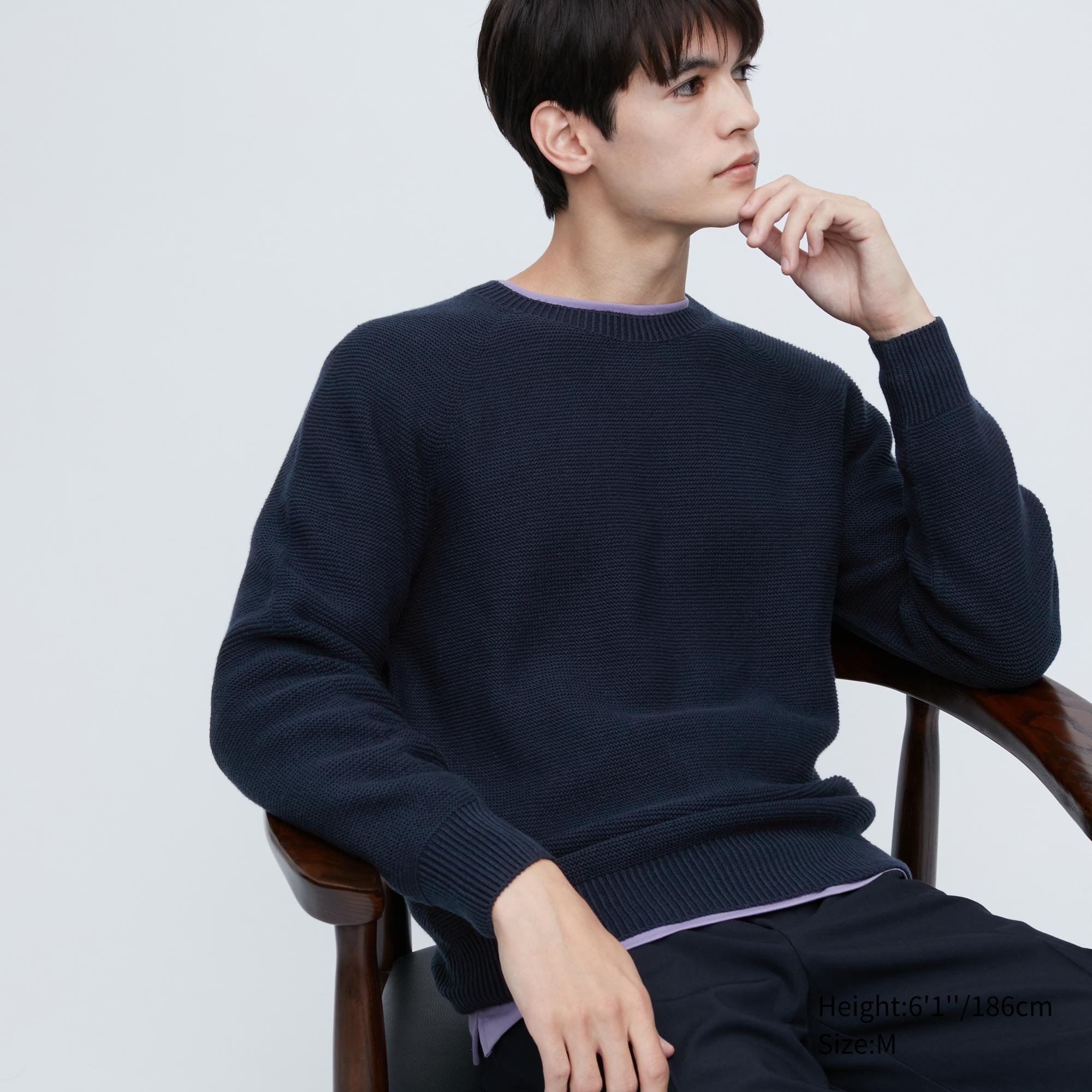 

Джемпер мужской UNIQLO 453761COL69 синий M (доставка из-за рубежа), 453761COL69