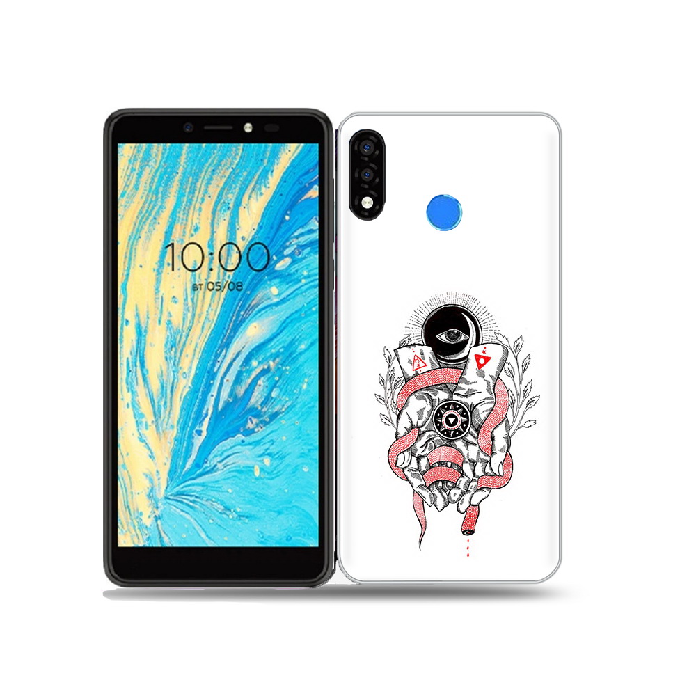

Чехол MyPads Tocco для BQ 5740G Spring абстрация связанные руки, Прозрачный, Tocco