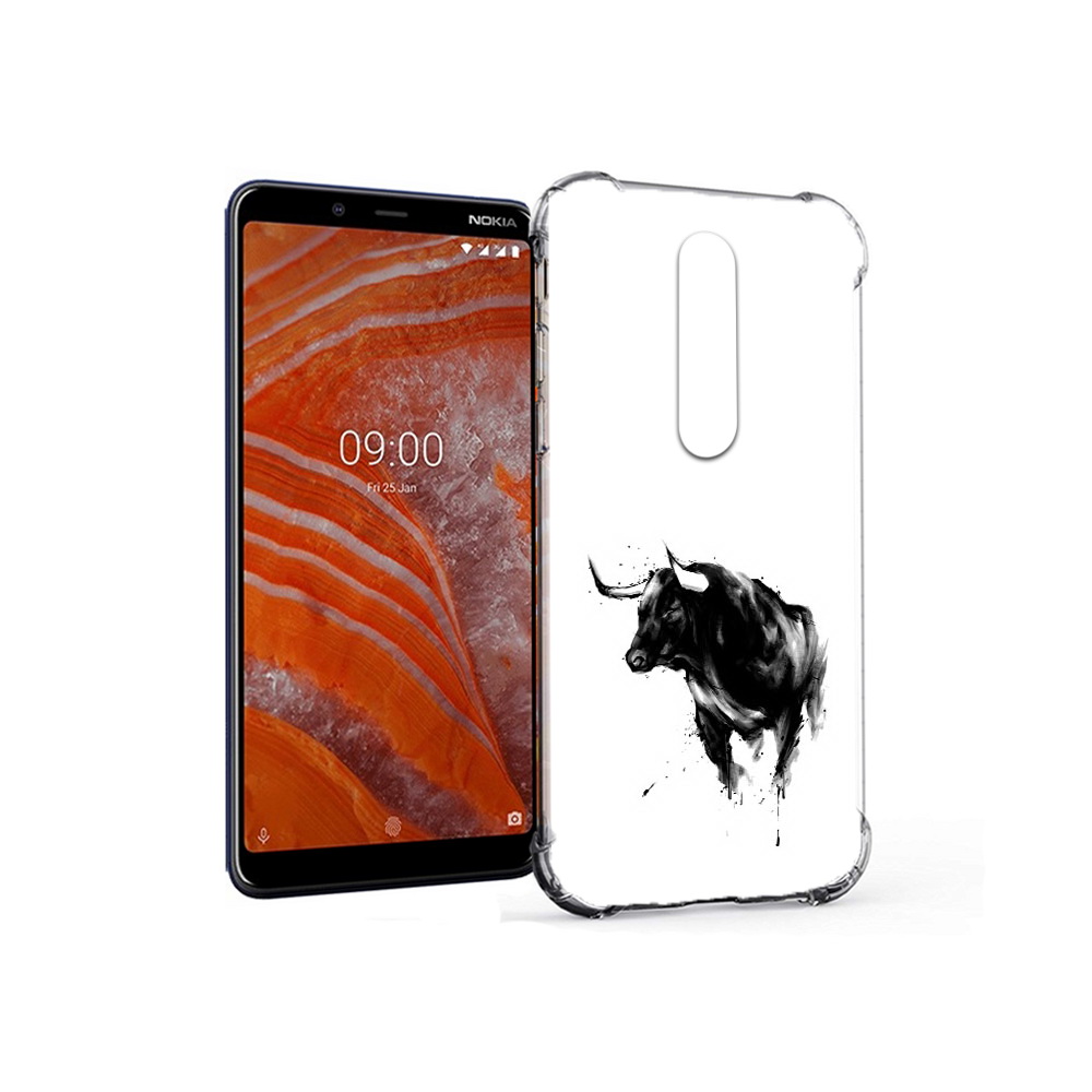 

Чехол MyPads Tocco для Nokia 3.1 Plus бык (PT121397.96.254), Прозрачный, Tocco
