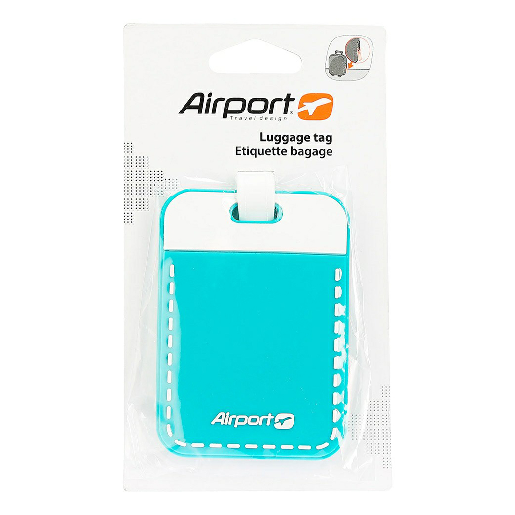 

Бирка для багажа Airport голубая