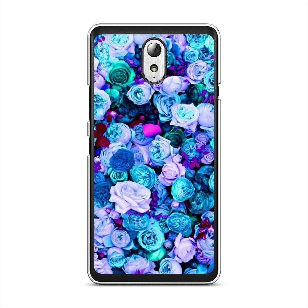 

Чехол на Lenovo Vibe P1m "Цветочный ковер", Фиолетовый, 111350-2