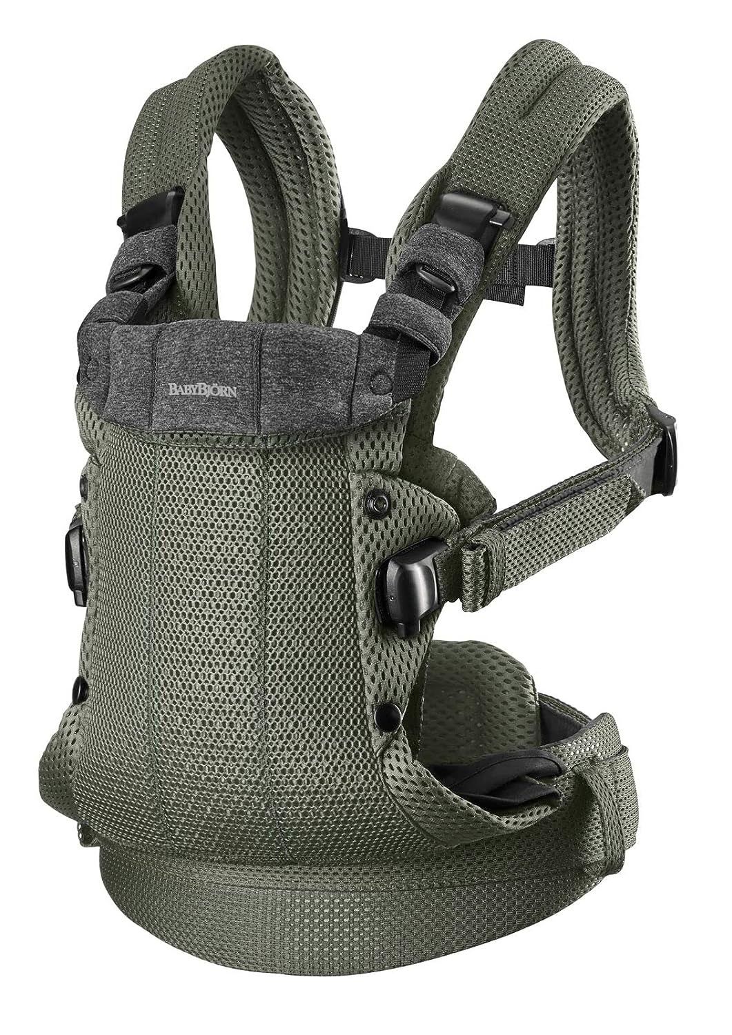 Рюкзак-кенгуру BabyBjorn Baby Carrier Harmony 3D Mesh темно-зеленый