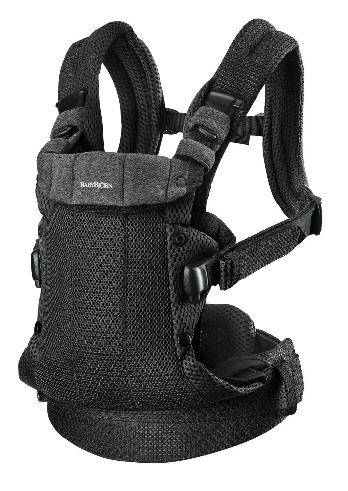 Рюкзак-кенгуру BabyBjorn Baby Carrier Harmony 3D Mesh, черный