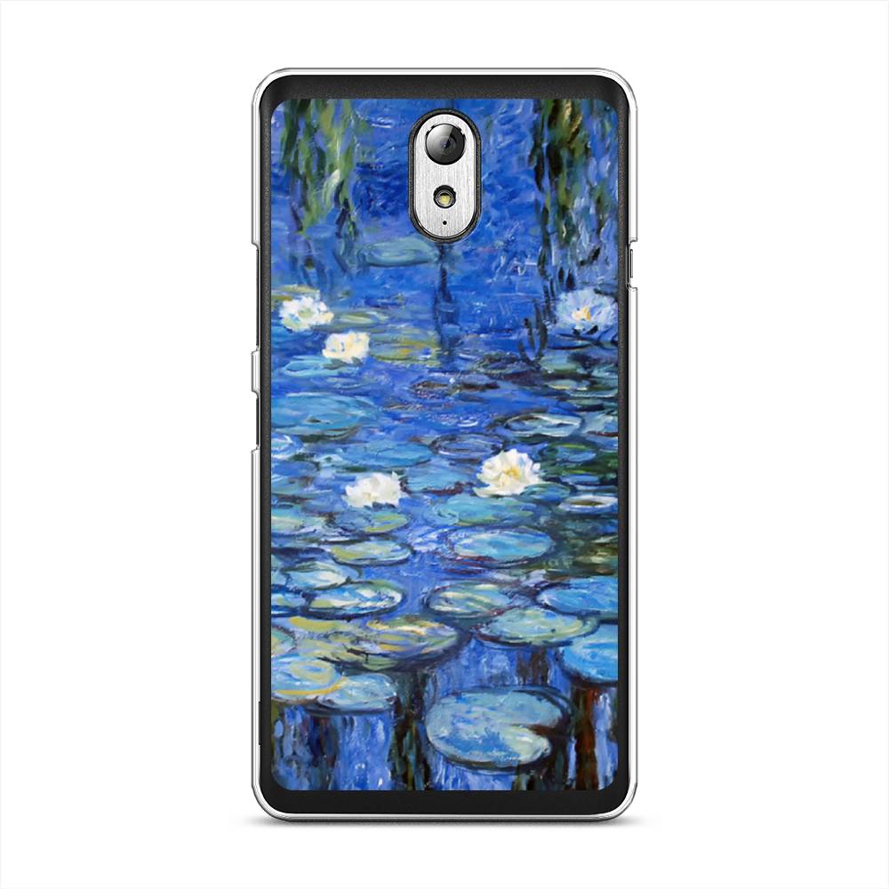 

Чехол на Lenovo Vibe P1m "Нарисованный пруд", Синий;зеленый, 111350-4