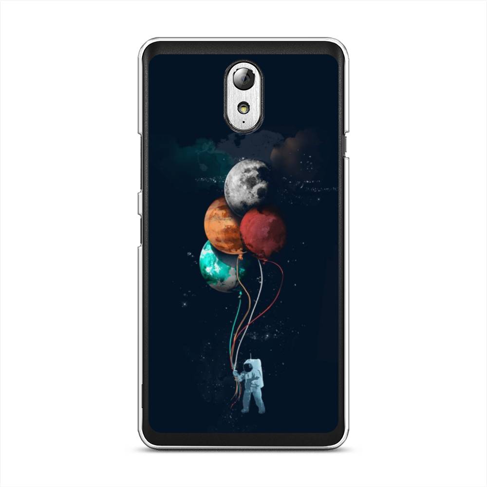 

Чехол на Lenovo Vibe P1m "Космонавт с шариками", Разноцветный, 111350-4