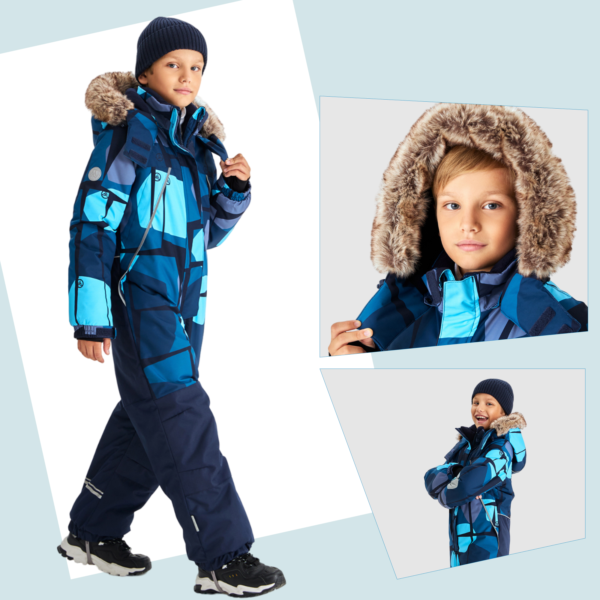 

Комбинезон детский Premont WP72185, темно-синий, 122, WP72185