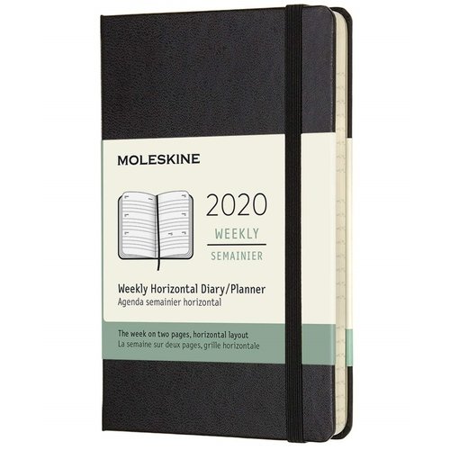 

Еженедельник датированный на 2020 год "Classic" WKNT Pocket, 144 страницы, черный