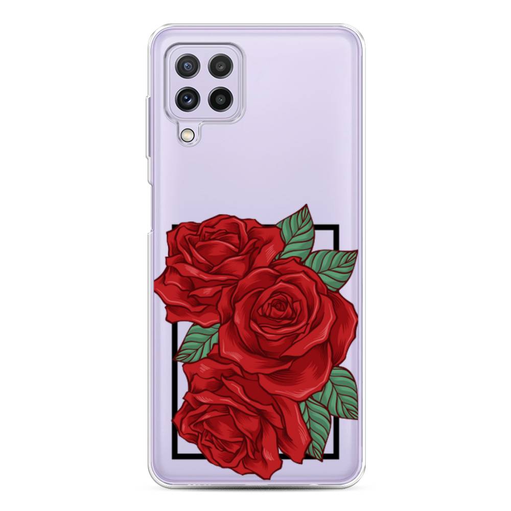 

Чехол для Samsung Galaxy A22/M22/M32 "Три алые розы", Красный, 2103150-2