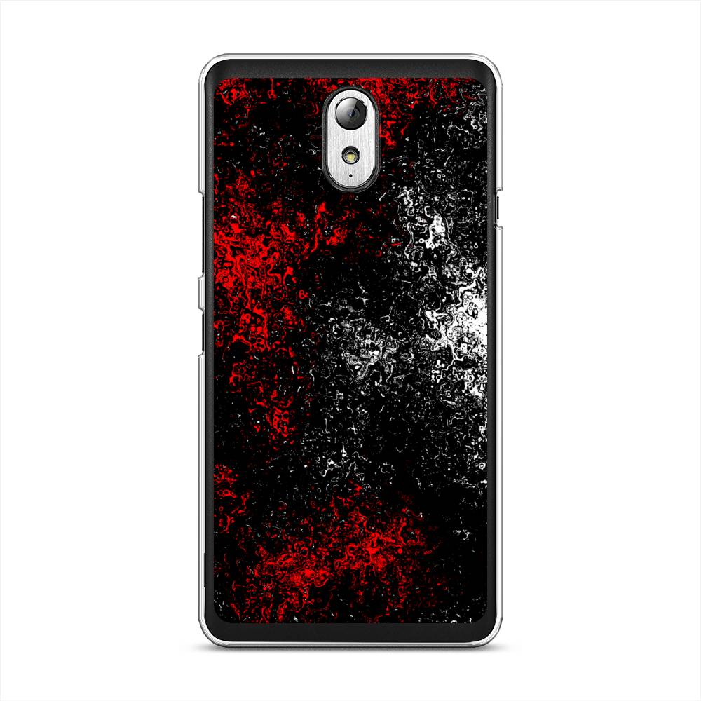 

Чехол на Lenovo Vibe P1m "Монотипия", Красный;черный;белый, 111350-3