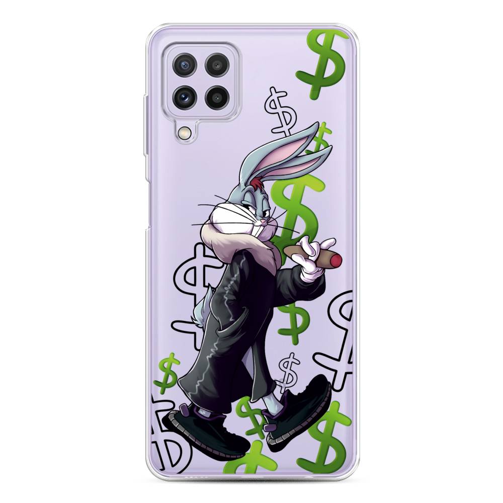 

Чехол на Samsung Galaxy A22/M22/M32 "Rich Bugs Bunny", Зеленый;черный;голубой, 2103150-6