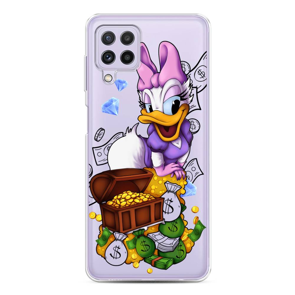 

Чехол на Samsung Galaxy A22/M22/M32 "Rich Daisy Duck", Коричневый;белый;фиолетовый, 2103150-6