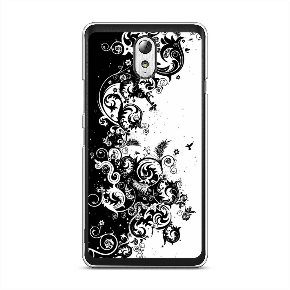 

Чехол на Lenovo Vibe P1m "Черно белый узор", Белый;черный;серый, 111350-3