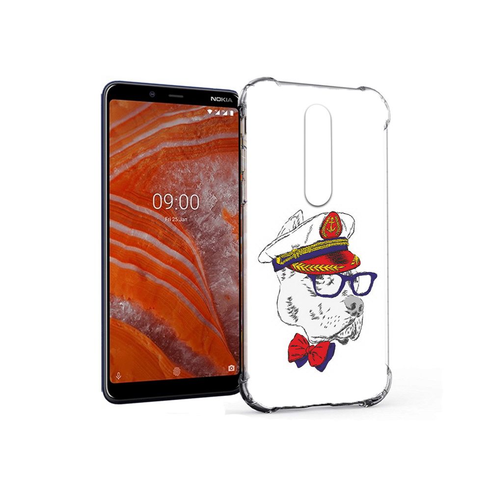 

Чехол MyPads Tocco для Nokia 3.1 Plus бульдог (PT121397.96.251), Прозрачный, Tocco