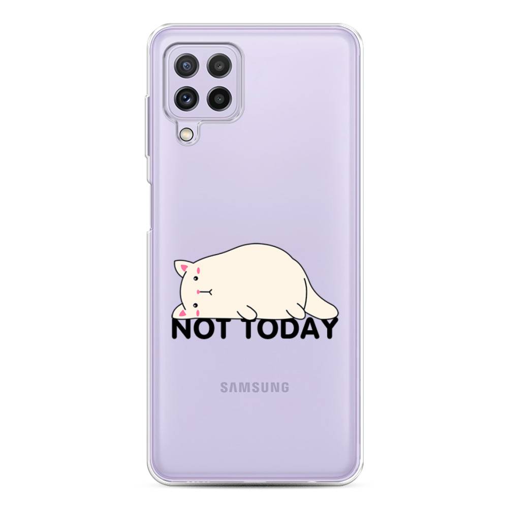 

Чехол на Samsung Galaxy A22/M22/M32 "Cat not today", Белый;розовый;черный, 2103150-1
