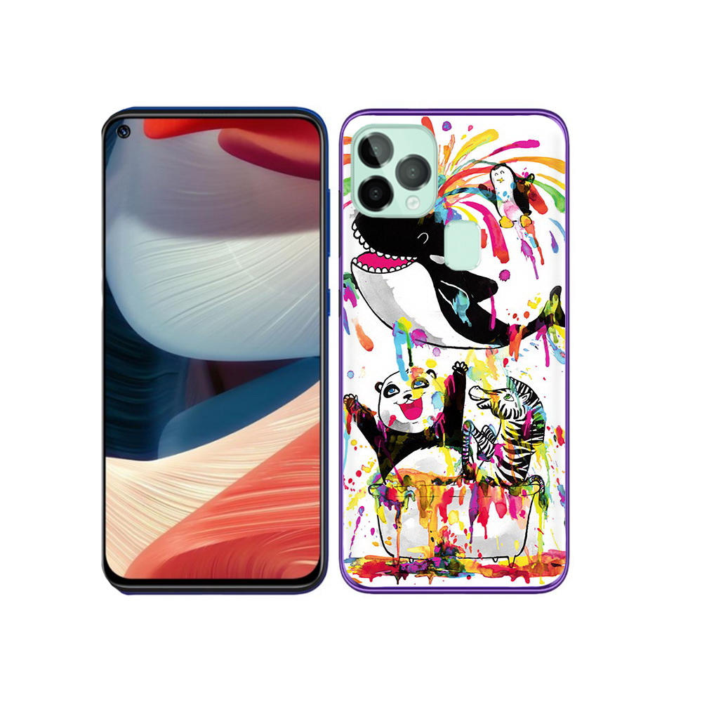 

Чехол MyPads Tocco для Oukitel C22 Хиппи кит, Прозрачный, Tocco