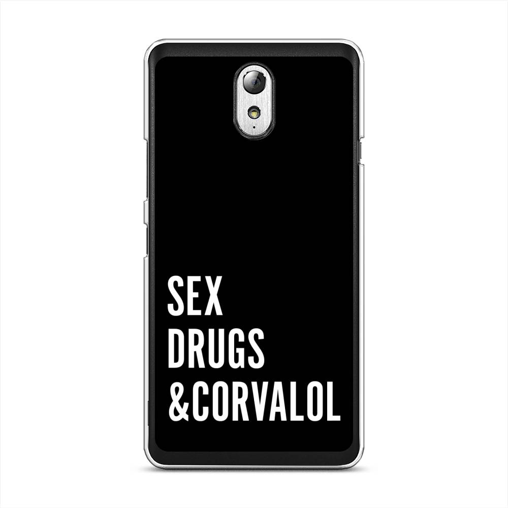 

Чехол на Lenovo Vibe P1m "Corvalol", Черный;серый;белый, 111350-6
