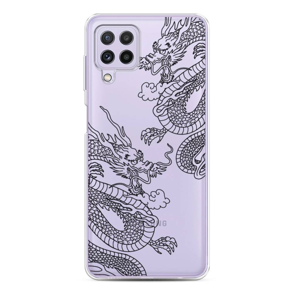Чехол для Samsung Galaxy A22/M22/M32 Два китайских дракона