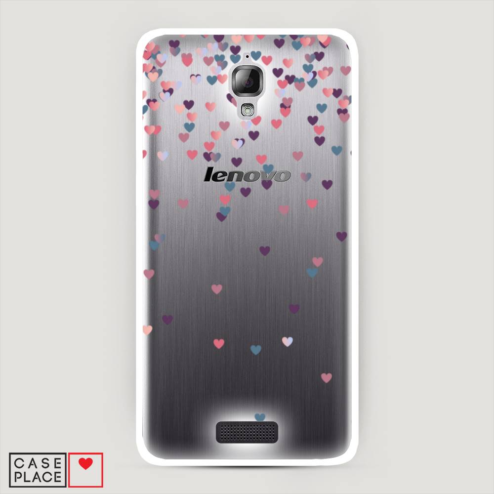 

Чехол на Lenovo S660 "Посыпка сердечки", Розовый;фиолетовый, 110650-3