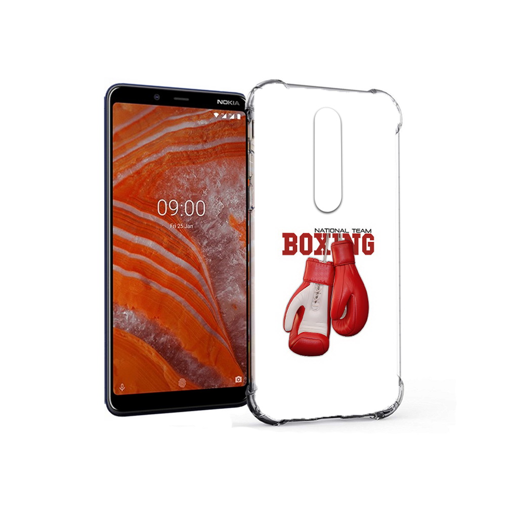 

Чехол MyPads Tocco для Nokia 3.1 Plus боксерские перчатки (PT121397.96.244), Прозрачный, Tocco