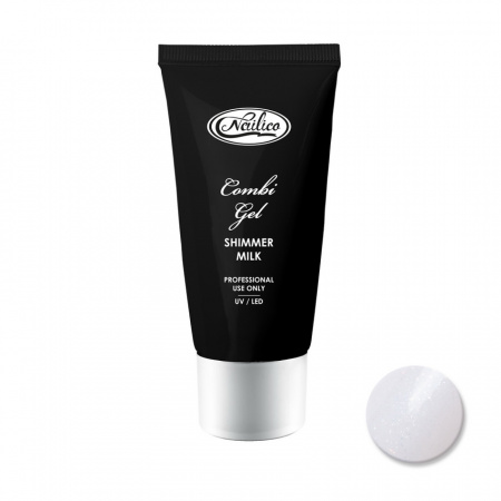 

Полигель для моделирования ногтей Комбигель Nailico Shimmer Milk, 30гр