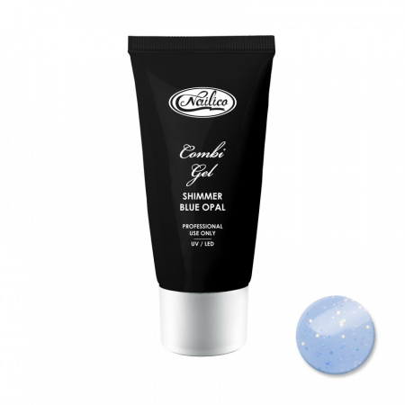 

Полигель для моделирования ногтей Комбигель Nailico Shimmer Blue Opal, 30гр