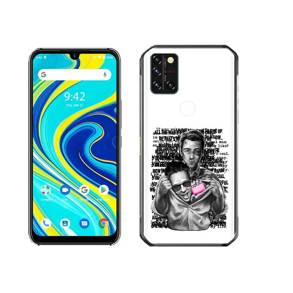 

Чехол MyPads Tocco для Umidigi A7 Pro бойцовский клуб, Прозрачный, Tocco
