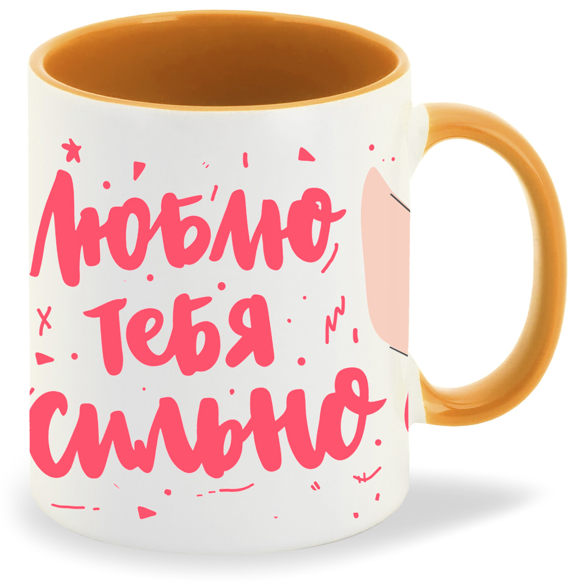 

Кружка CoolPodarok Люблю тебя сильно, Люблю тебя сильно