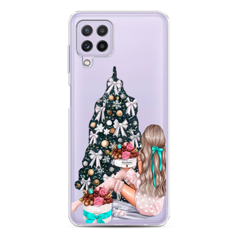 

Чехол для Samsung Galaxy A22/M22/M32 "New Year", Зеленый;бежевый;голубой, 2103150-5
