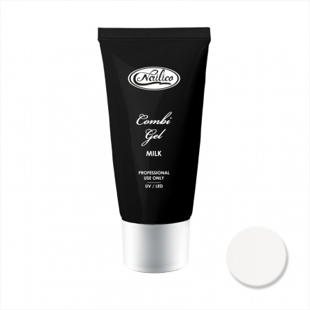 

Полигель для моделирования ногтей Комбигель Nailico Молочный, 30гр