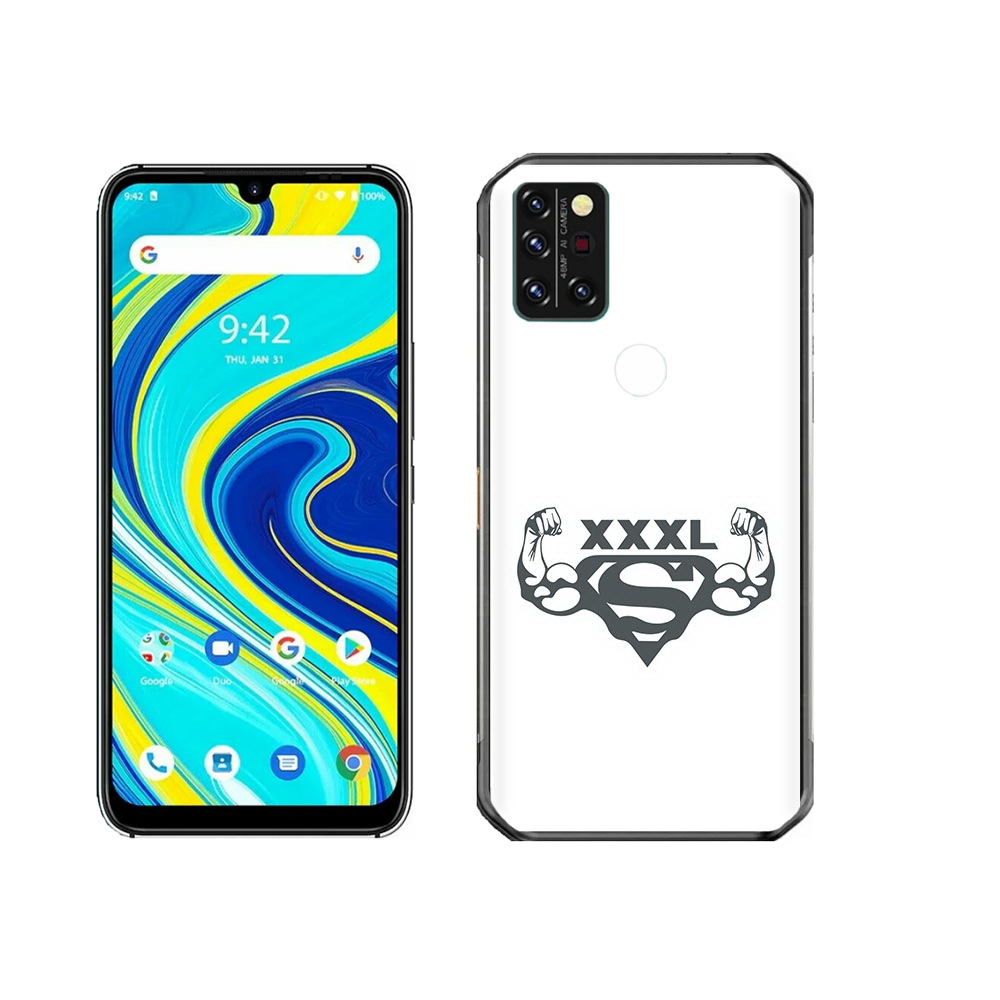 

Чехол MyPads Tocco для Umidigi A7 Pro бодибилдинг супермен, Прозрачный, Tocco