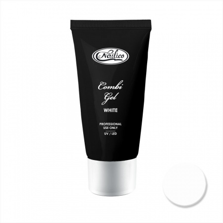 

Полигель для моделирования ногтей Комбигель Nailico Белый, 30гр