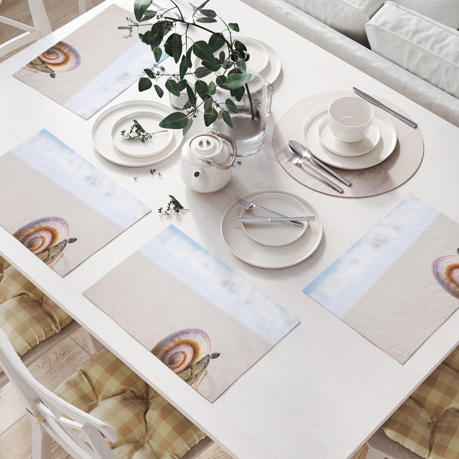 

Комплект салфеток JoyArty "Рак-отшельник на берегу" (32х46 см, 4 шт.), Рак-отшельник на берегу