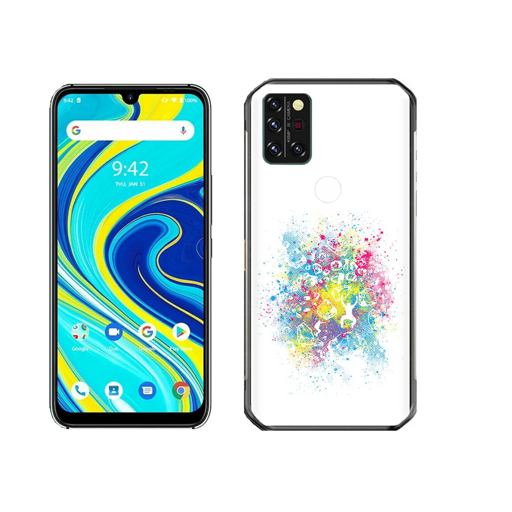 

Чехол MyPads Tocco для Umidigi A7 Pro акварель абстракция, Прозрачный, Tocco