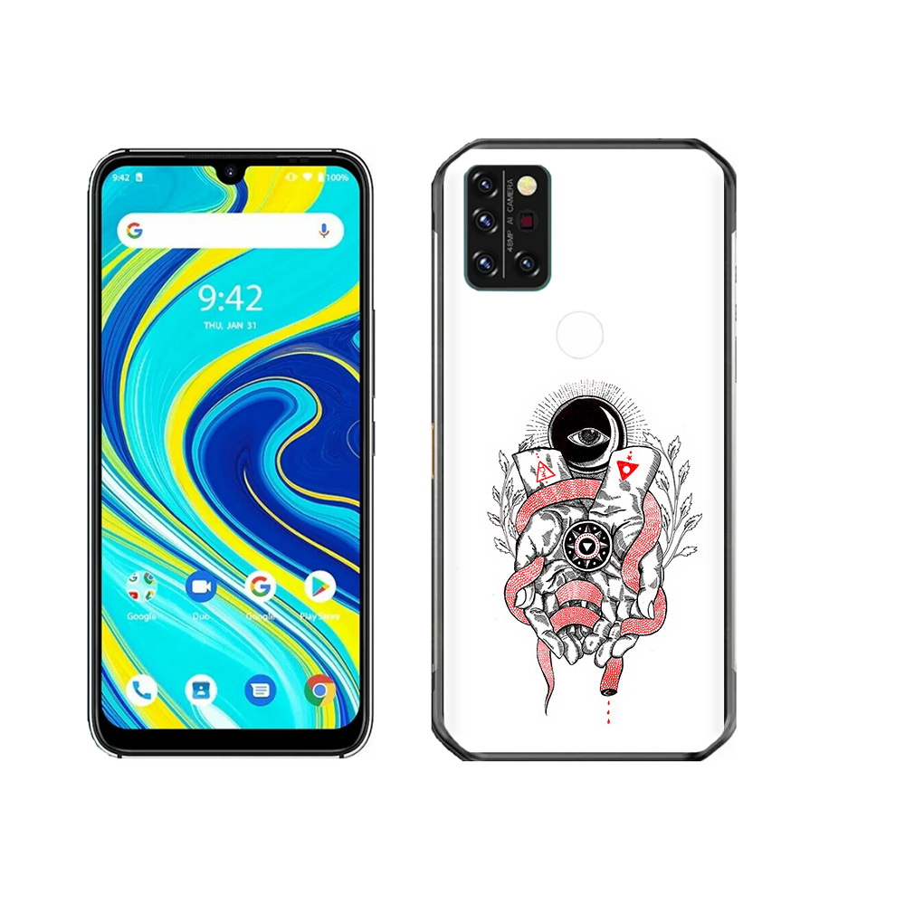 

Чехол MyPads Tocco для Umidigi A7 Pro абстрация связанные руки, Прозрачный, Tocco